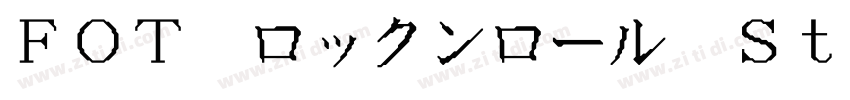FOT ロックンロール Std DB字体转换